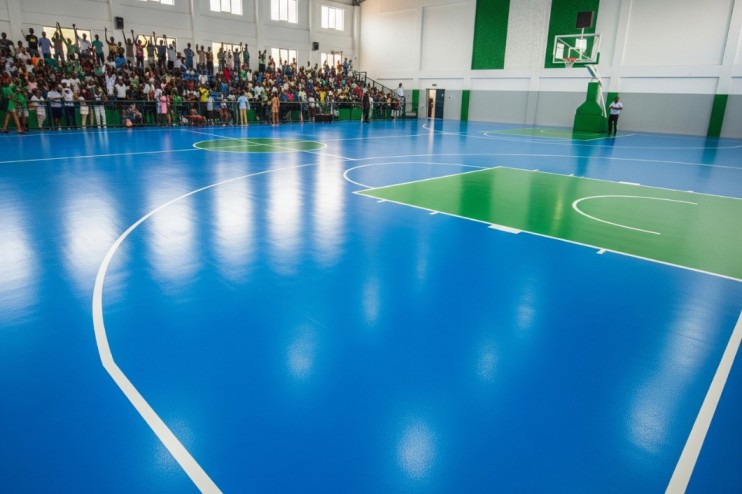 High-performance PU flooring in Lagos installed indoors.